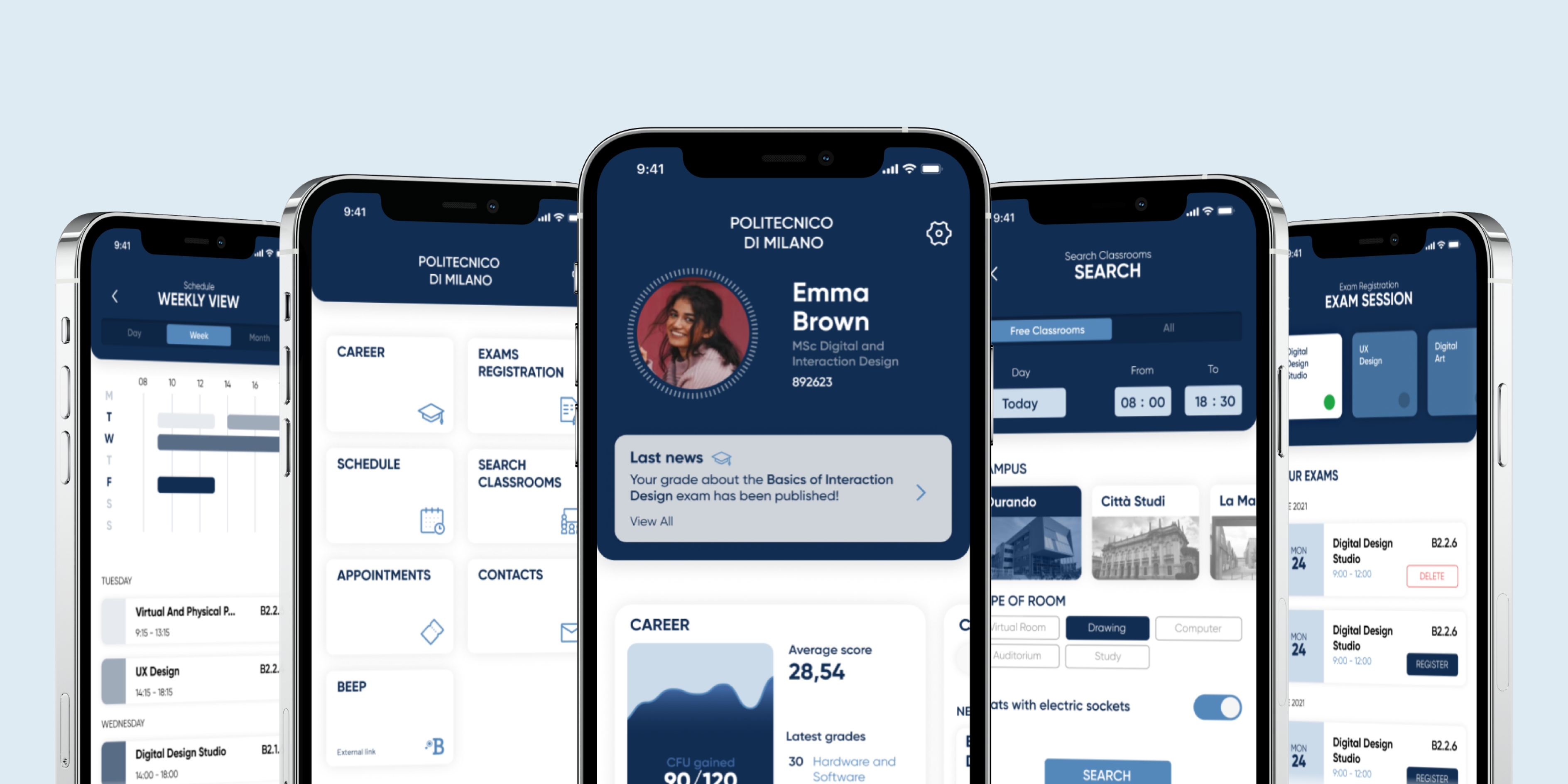 Polimi app redesign